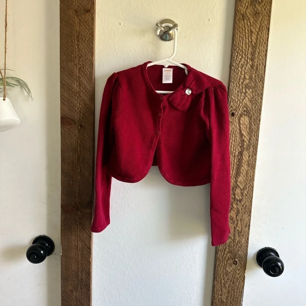Gymboree red cardigan
